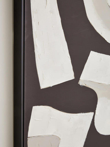 Monochrome Abstract Textured Wall Art | Astratto