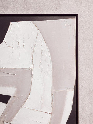 Monochrome Abstract Textured Wall Art | Astratto