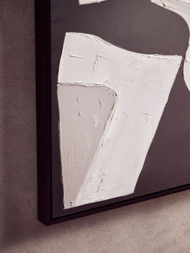 Monochrome Abstract Textured Wall Art | Astratto
