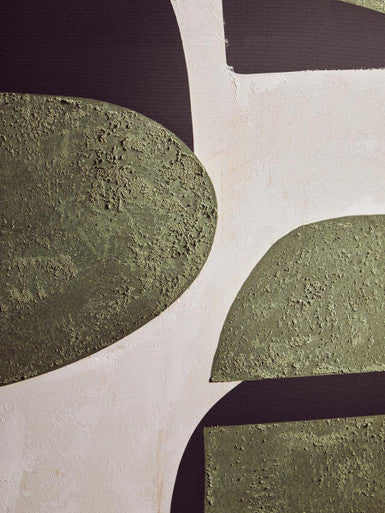 Astratto Green Textured Abstract Wall Art
