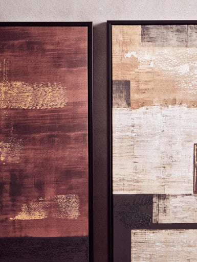 Astratto Set of 2 Geometric Abstract Canvas Wall Art