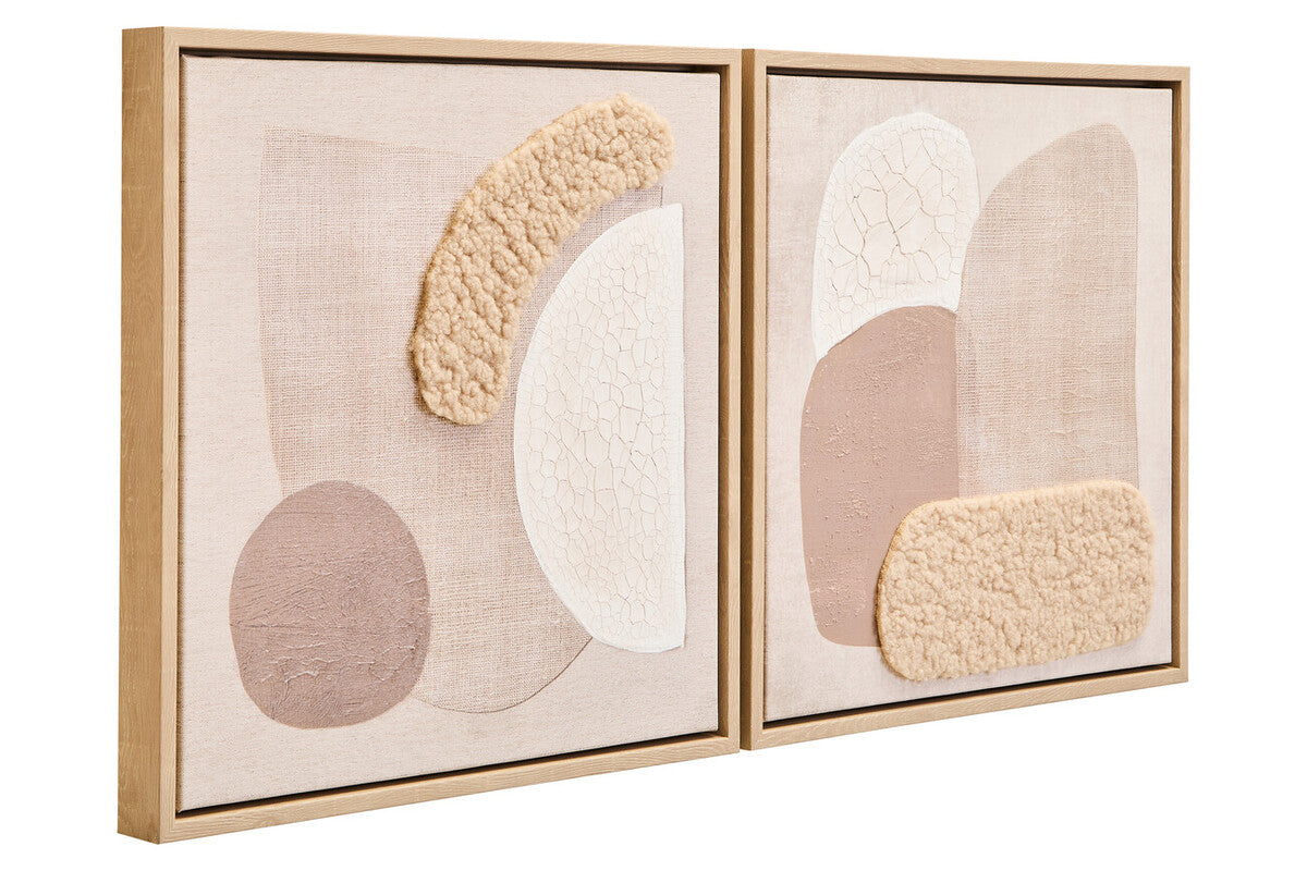 Astratto Set Of 2 Natural Textured Wall Art