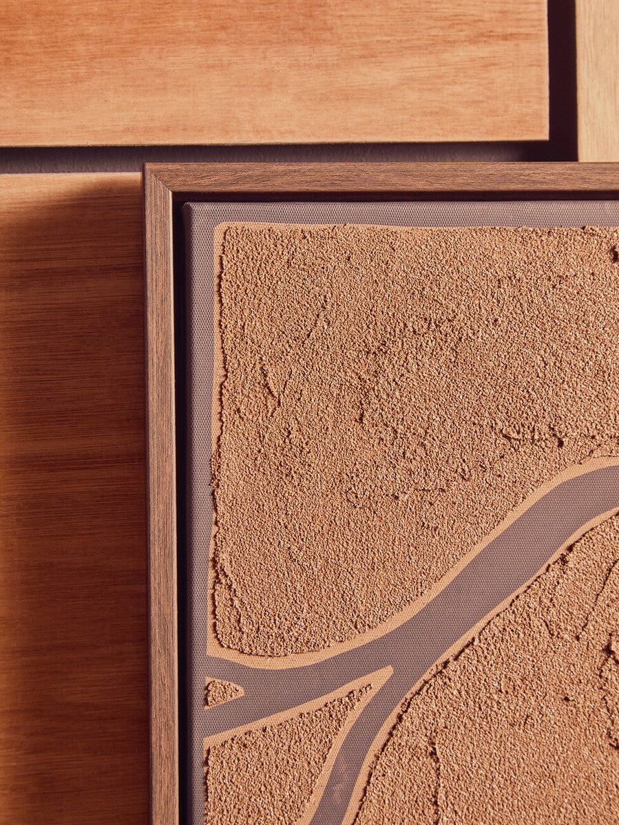 Astratto Set Of 2 Brown and Black Textured Wall Art