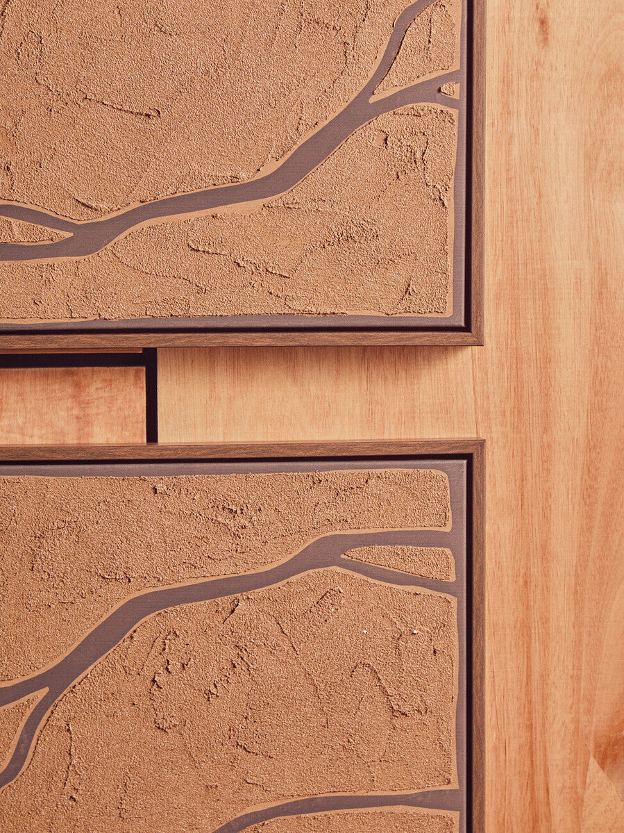 Astratto Set Of 2 Brown and Black Textured Wall Art