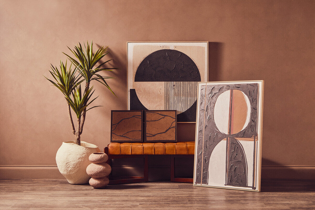 Astratto Black and Cream Wall Art