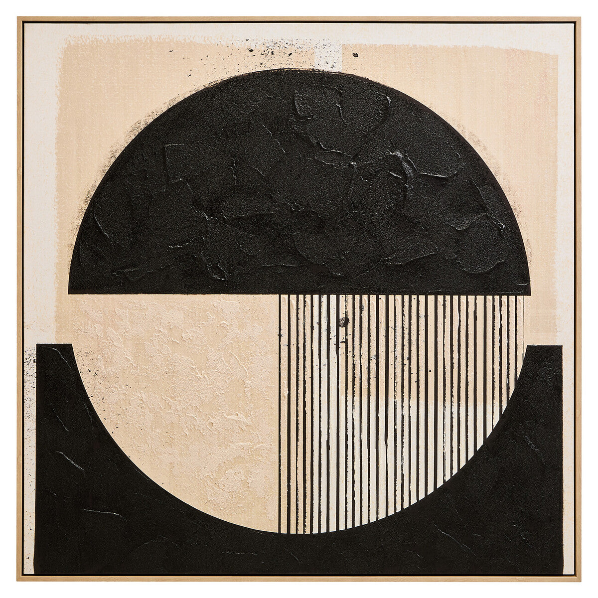 Astratto Black and Cream Wall Art