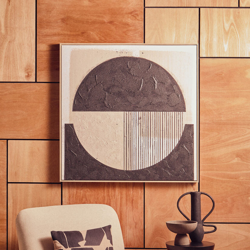 Astratto Black and Cream Wall Art