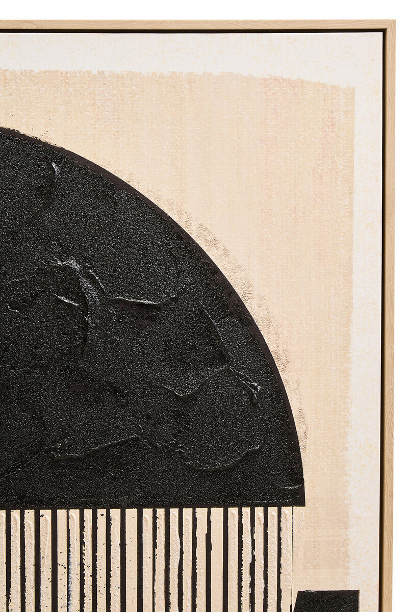 Astratto Black and Cream Wall Art