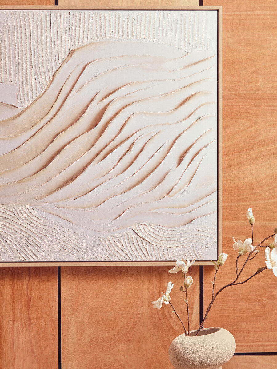 Astratto Cream Textured Wall Art