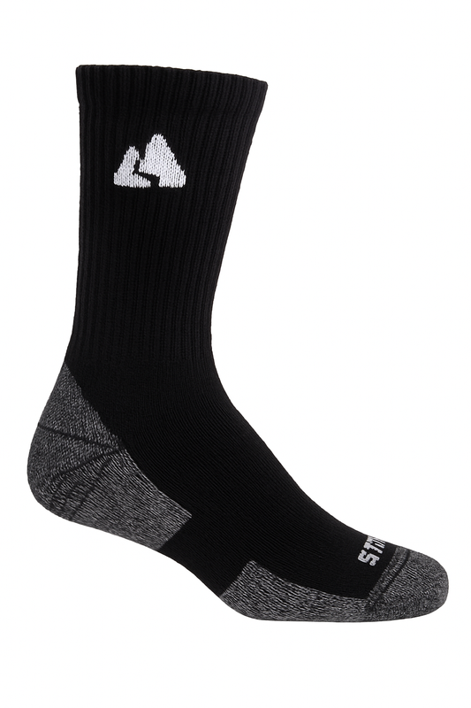Black Merino Wool Hiking Socks | Winter Trekking | Unisex