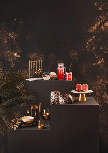 Omari Marble And Gold Finish Bar Tool Stand