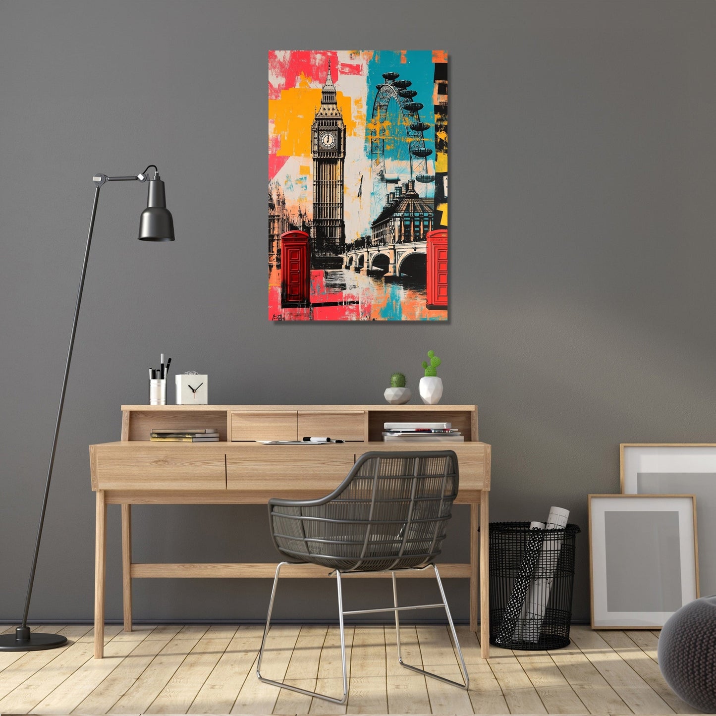 London Icons Burst Canvas
