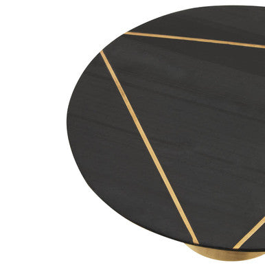 Black Slate and Gold Cake Stand | Omari
