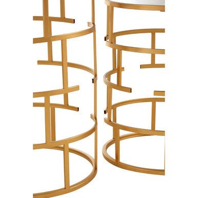 Avantis Set Of 2 Maze Design Side Tables