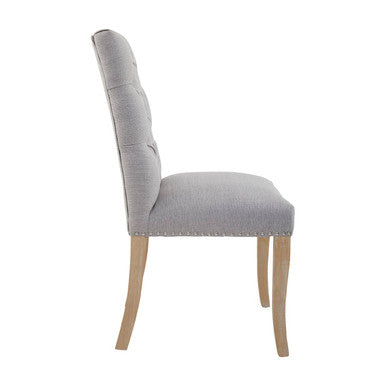 Kensington Townhouse Grey Linen Dining Chair