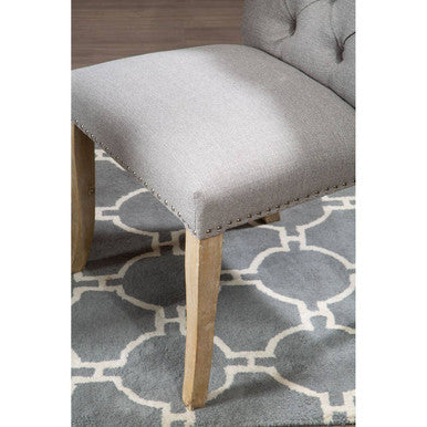 Kensington Townhouse Grey Linen Dining Chair