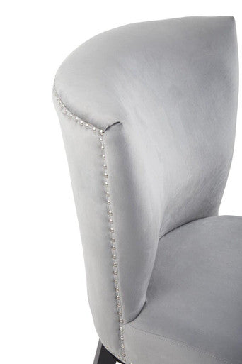 Grey Winged Dining Chair | Kensington Townhouse