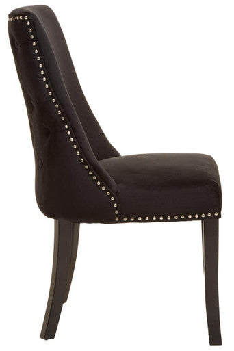 Black Velvet Dining Chair | Kensington Townhouse