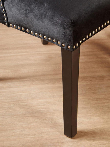 Black Velvet Dining Chair | Kensington Townhouse