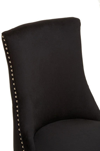 Black Velvet Dining Chair | Kensington Townhouse
