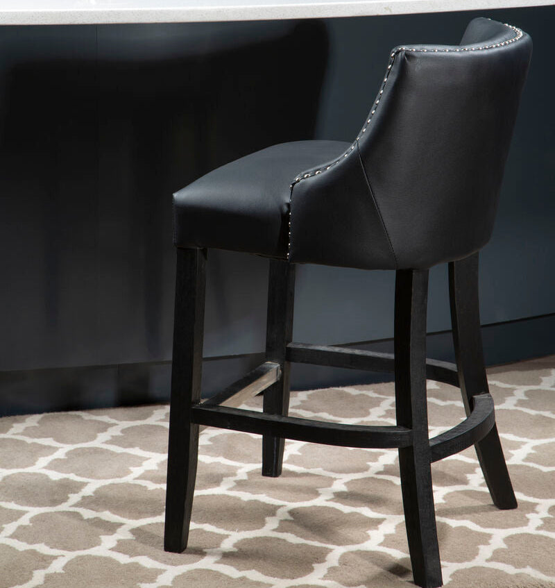 Kensington Townhouse Black Hevea Bar Chair