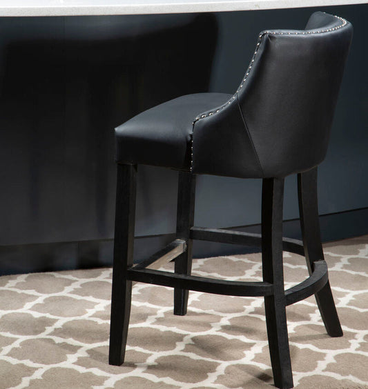 Kensington Townhouse Black Hevea Bar Chair