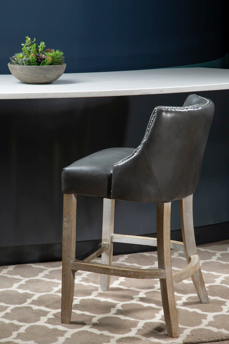 Kensington Townhouse Grey Hevea Bar Chair
