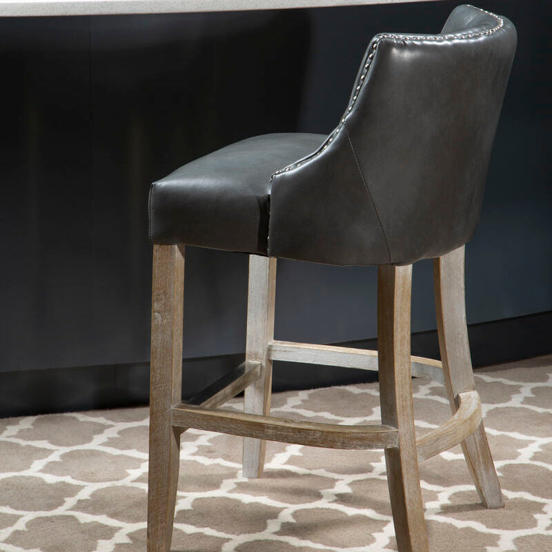 Kensington Townhouse Grey Hevea Bar Chair
