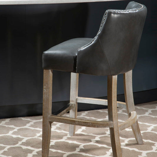 Kensington Townhouse Grey Hevea Bar Chair
