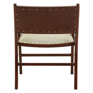 Leather and Teak Wood Dining Chair | Kendari