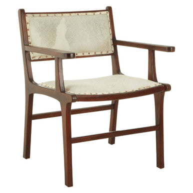 Leather and Teak Wood Dining Chair | Kendari