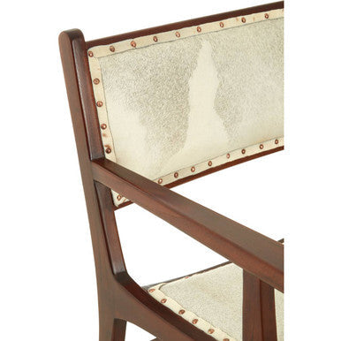 Leather and Teak Wood Dining Chair | Kendari