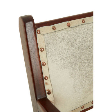 Leather and Teak Wood Dining Chair | Kendari