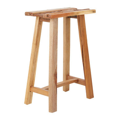 Kendari Brown Teak Wood Stool