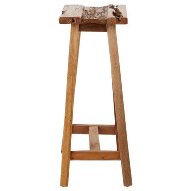 Kendari Brown Teak Wood Stool