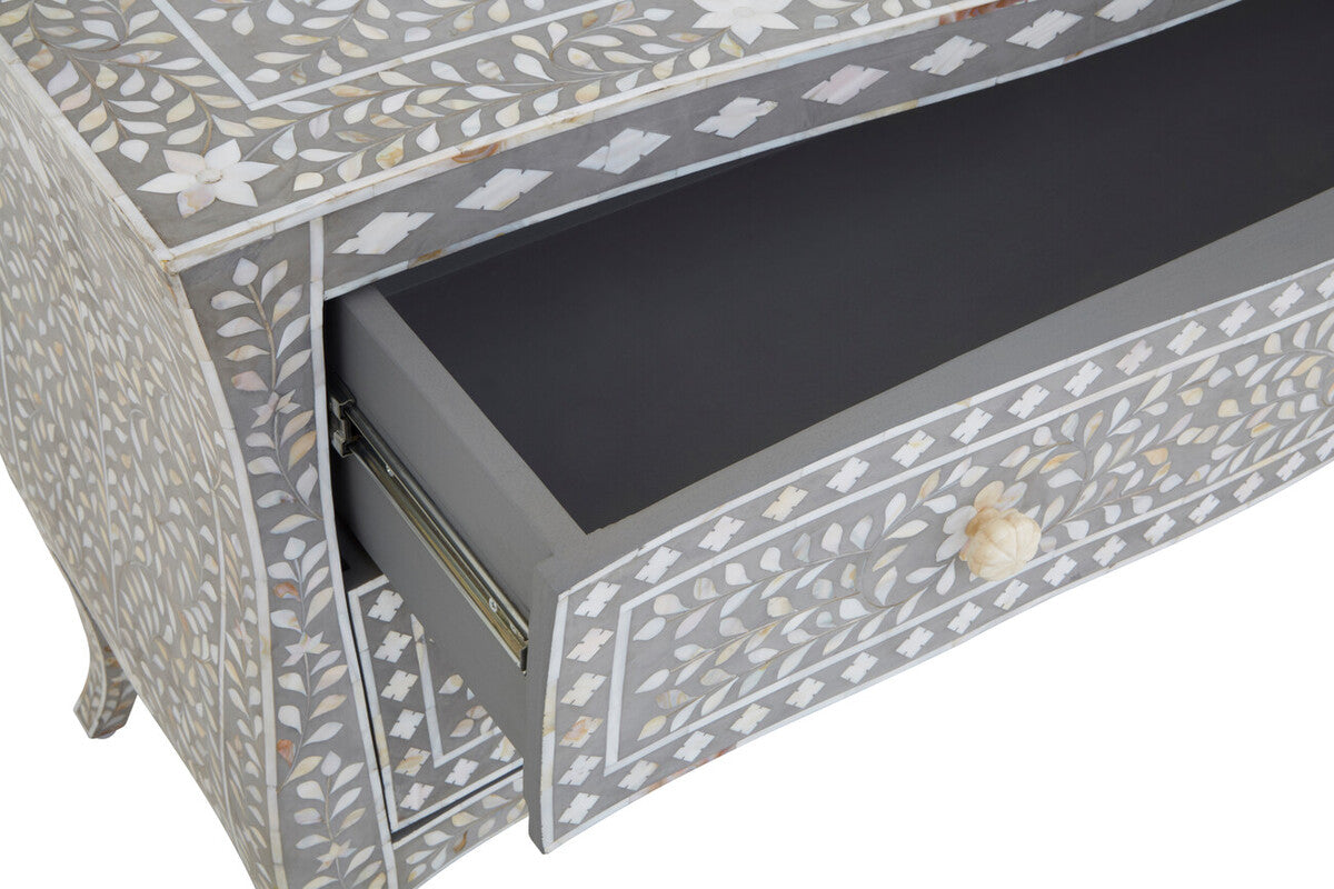 Fusion 2 Drawer Chest with Mother of Pearl Inlay