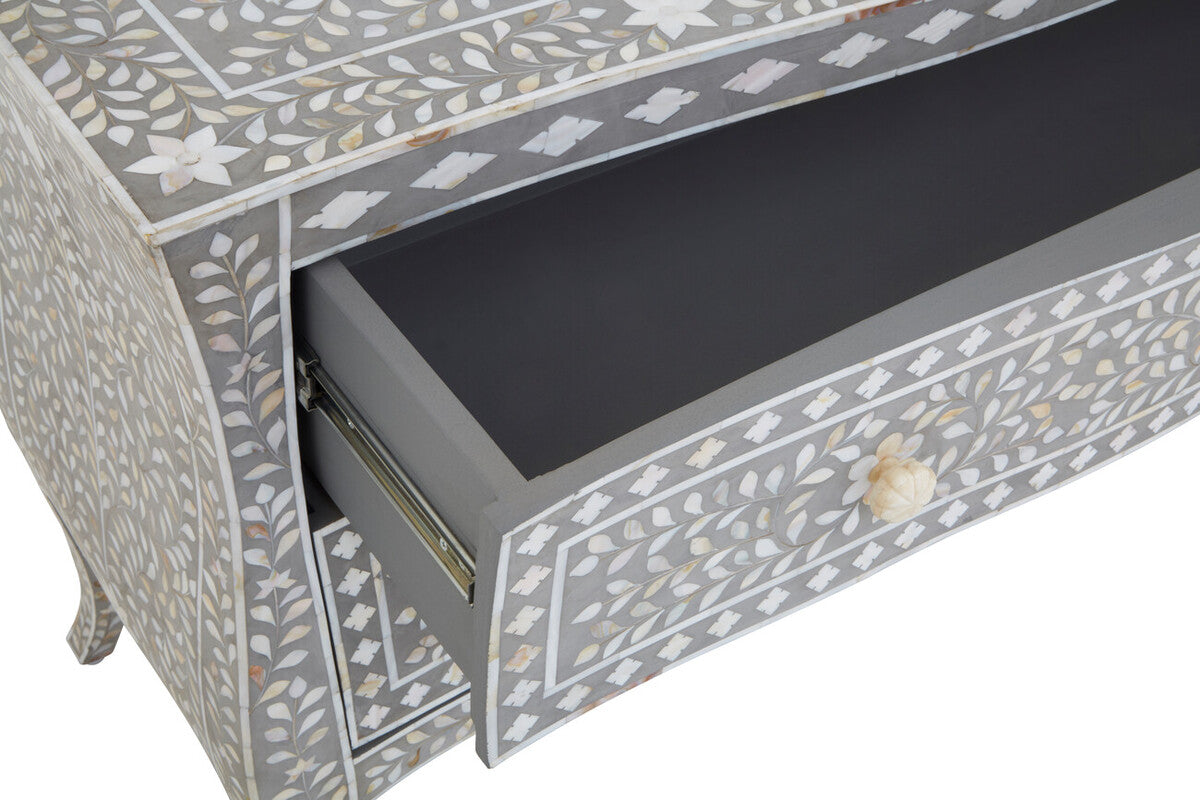 Fusion 2 Drawer Chest with Mother of Pearl Inlay