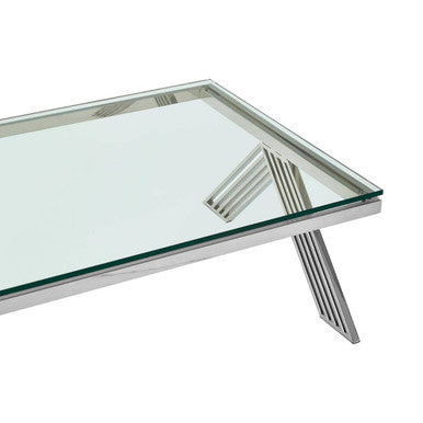 Piermount Clear Glass Coffee Table
