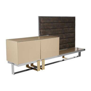 Media Unit with Wall Panel | Demas