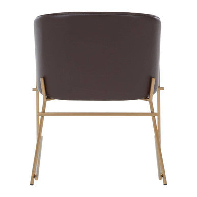 Brown Faux Leather Dining Chair | Delta