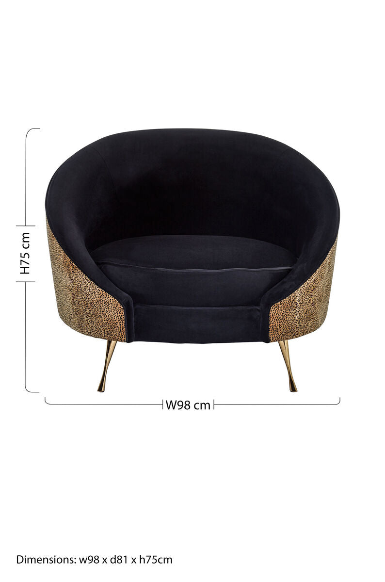 Manhattan Leopard Print Armchair