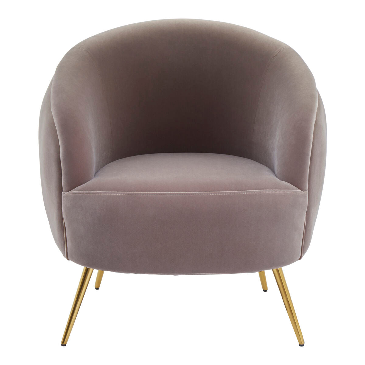 Manhattan Mink Velvet Armchair