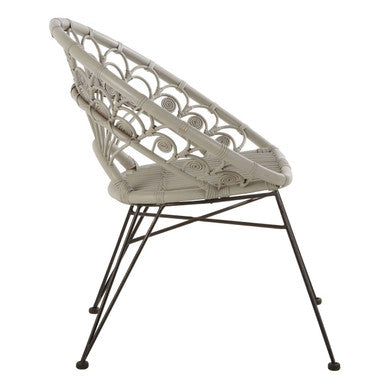 Manado Grey Natural Rattan Chair
