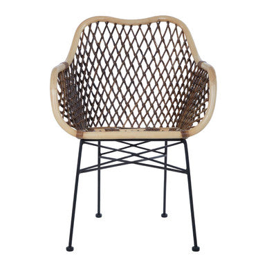 Manado Natural Croco Rattan Arm Chair