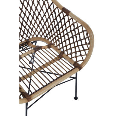 Manado Natural Croco Rattan Arm Chair