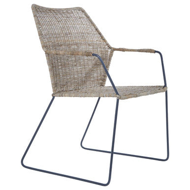 Manado Angled Design Natural Rattan Chair