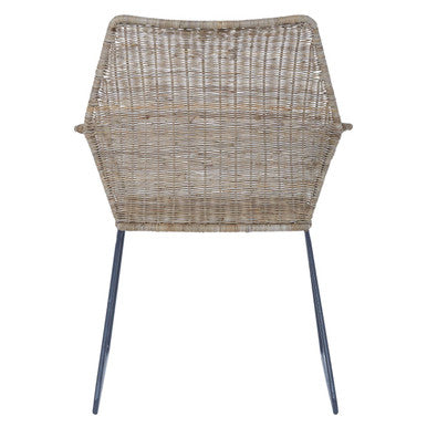 Manado Angled Design Natural Rattan Chair