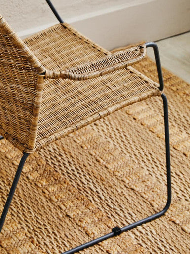 Manado Angled Design Natural Rattan Chair