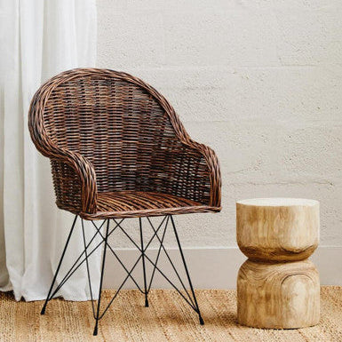 Manado Natural Croco Rattan Chair