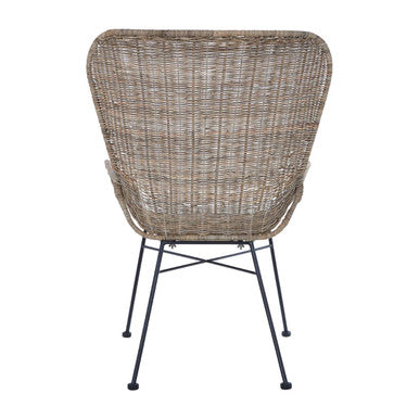 Manado Curved Design Natural Rattan Chair